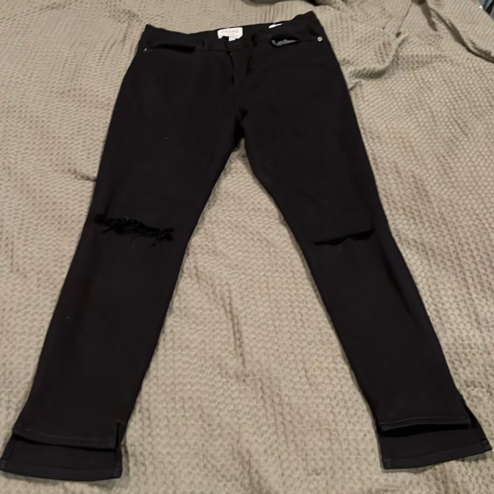 Frame Black Denim Le High Skinny